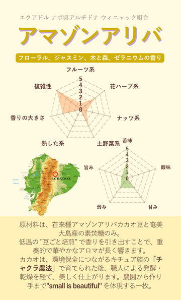 アマゾンアリバ70% 【スモールチョコレート】1枚5g