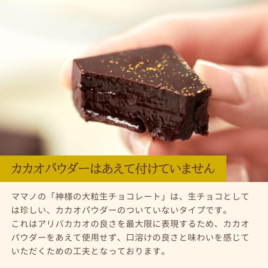 【ブランデー 単品[簡易包装]】神様の大粒生チョコレート[🏅ICA受賞] 冷蔵配送 MAMANO CHOCOLATE 